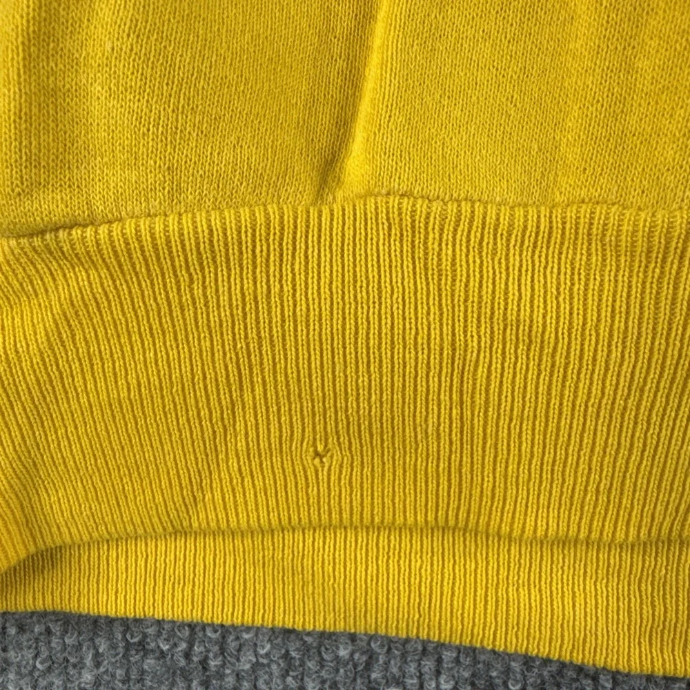 VINTAGE 80s LSU Tigers Sweatshirt Mens S? Yellow Pullover Crewneck Raglan Boxy